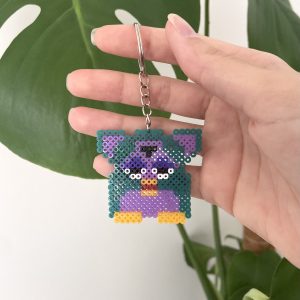 Porte-clés pixel art créature interactive rétro