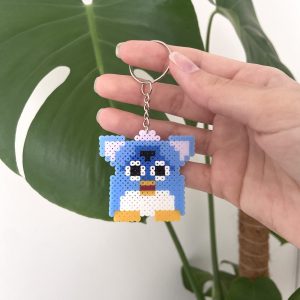 Porte-clés pixel art créature interactive rétro