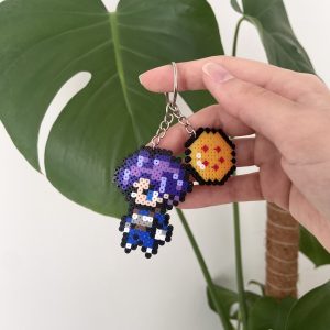 Porte-clés pixel art Trunks